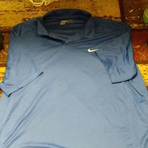 Men's Blue Nike Golf Polo